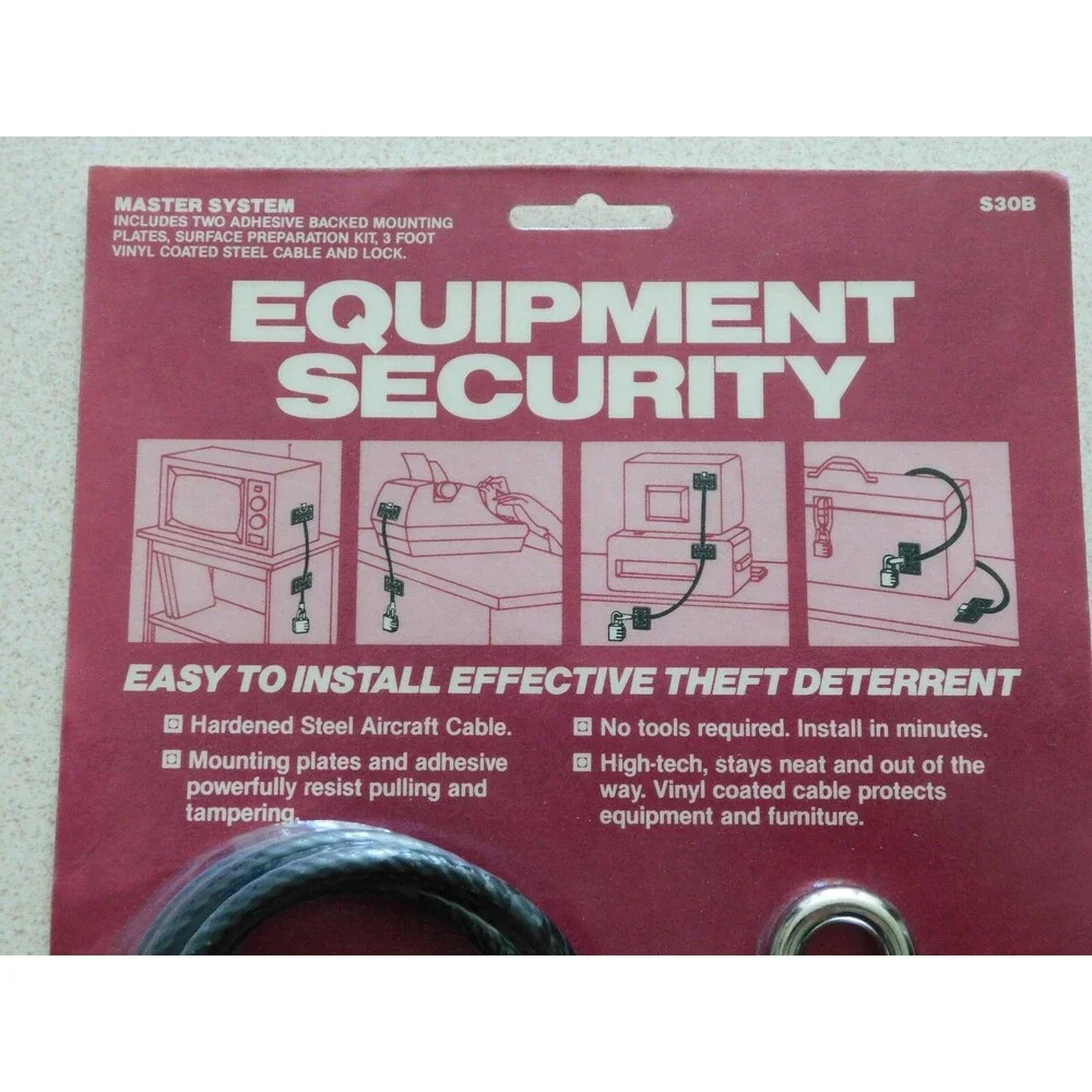 Technalock Equipment Security: Easy to Install Effective Theft Deterrent (S30B)